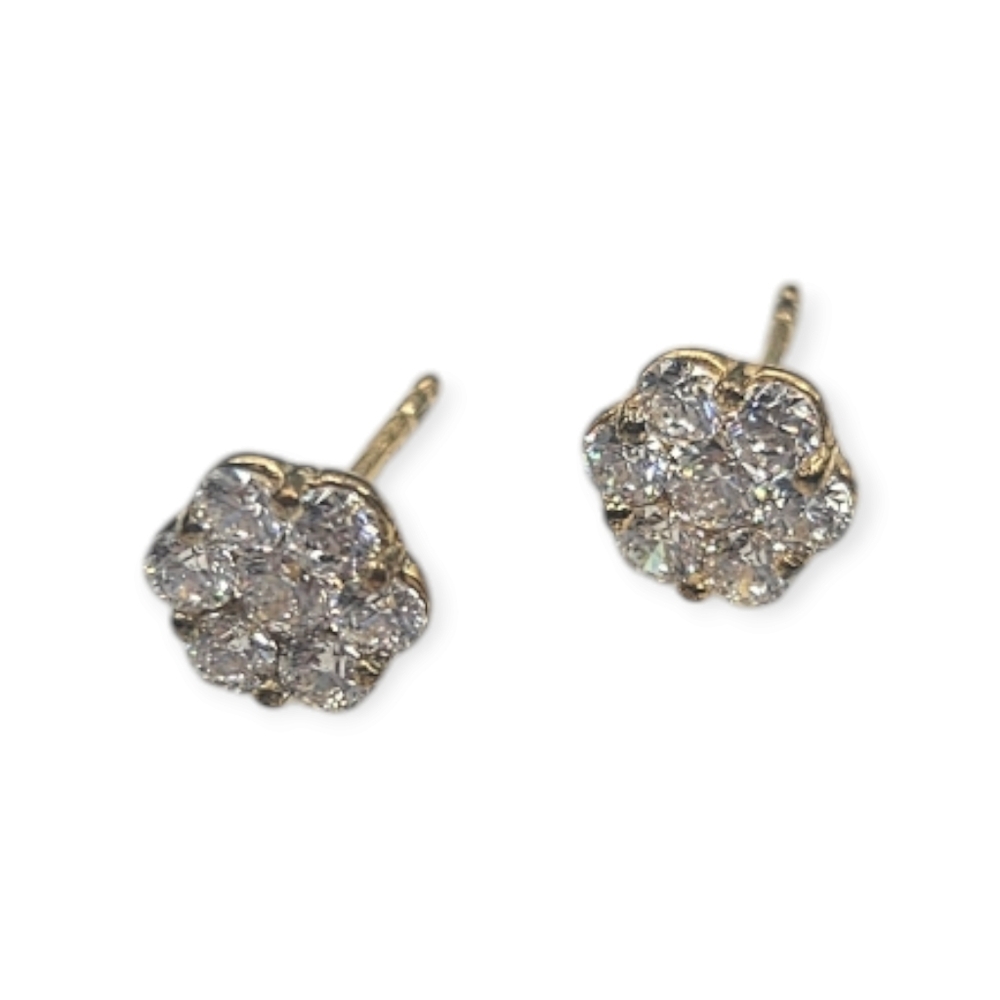 Swarovski Flower Cluster Earrings